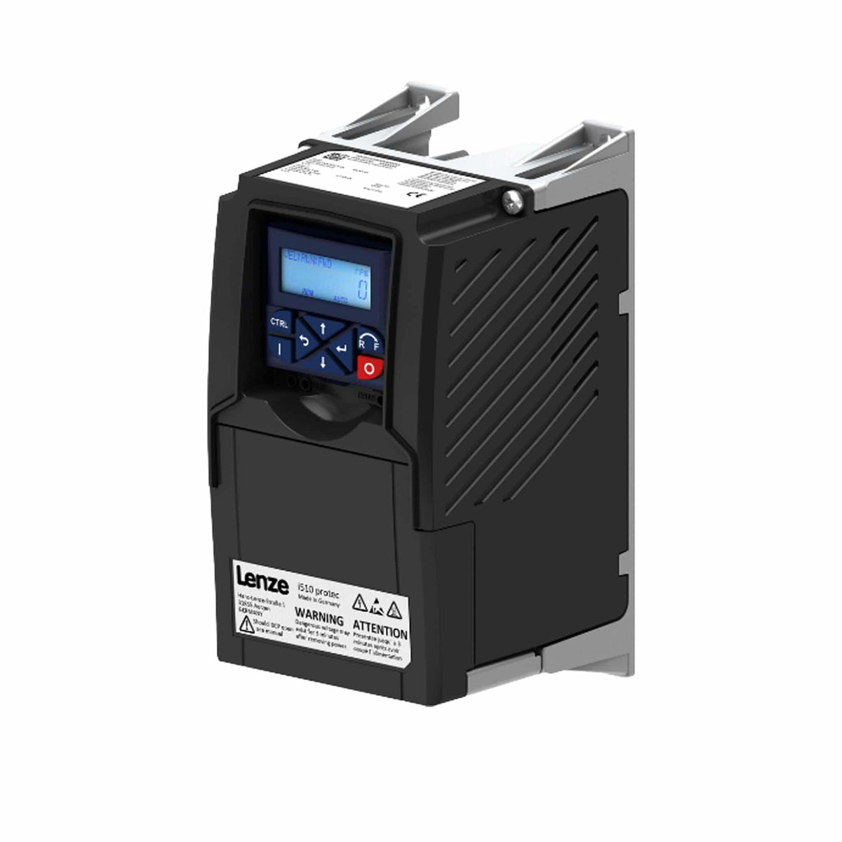 5.0 HP Lenze AC Tech i510 Series NEMA 1/IP20 Enclosed Protec Variable Frequency Drive with CANopen | 400 – 480 VAC Single Phase Input | 480 VAC Three Phase Output | 9.5 Amps | I51BP240F00001002S (Keypad Sold Separately)